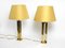Large Brass Table Lamps from Vereinigte Werkstätten Collection, 1970s, Set of 2 3