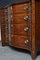 Antique Regency Mahogany & Rosewood Serpentine Chest of Drawers 9