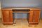 Mid-Century Large Art Deco Walnut Desk, 1940s 1