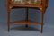 Antique Edwardian Mahogany Inlaid Corner Display Cabinet, Image 2