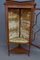 Antique Edwardian Mahogany Inlaid Corner Display Cabinets, Set of 2 10