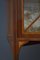 Antique Edwardian Mahogany Inlaid Corner Display Cabinets, Set of 2 6