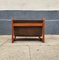 Dual Teak & Suede Leather Magazine Rack by Aksel Kjersgaard, 1960s 3