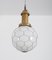 Lámpara colgante de fábrica antigua de vidrio opalino, década de 1900, Imagen 8