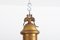 Lámpara colgante de fábrica antigua de vidrio opalino, década de 1900, Imagen 7