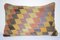 Funda de cojín lumbar de kilim tejida a mano de Vintage Pillow Store Contemporary, Imagen 1