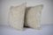 White Turkish Shaggy Kilim Pillow Covers, Set of 2 3
