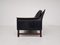 Minerva' Rosewood & Black Leather 4-Seat Sofa by Torbjørn Afdal for Bruksbo, 1950s 3