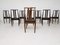 Rosewood & Black Leather Lounge Chairs from Danish Overseas Furniture, 1960s, Set of 8, Image 2