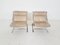 Beige Leather Zeta Lounge Chairs by Paul Tuttle for Strässle, 1960s, Set of 2, Image 7