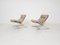 Beige Leather Zeta Lounge Chairs by Paul Tuttle for Strässle, 1960s, Set of 2 2