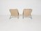 Beige Leather Zeta Lounge Chairs by Paul Tuttle for Strässle, 1960s, Set of 2, Image 8