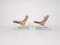 Beige Leather Zeta Lounge Chairs by Paul Tuttle for Strässle, 1960s, Set of 2, Image 3