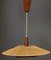 Teak Ceiling Lamp from Temde, 1960s, Image 2