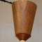 Deckenlampe aus Teak von Temde, 1960er 12