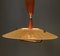 Teak Ceiling Lamp from Temde, 1960s, Image 6