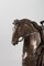 Antike Louis XIV Skulptur aus Marmor, Kirschholz, Silber & Bronze 7