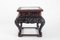 Small Antique Chinese Chiselled Table with Peony Decoration, Image 1