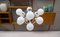 Large German Chrome Ceiling Lamp with 12 Opaline Glass Globes, 1960s 4