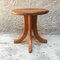 Danish Solid Teak Stool with Curved Legs, 1960s 1