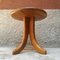 Danish Solid Teak Stool with Curved Legs, 1960s 3