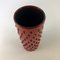 Vase Mid-Century Rouge par Alvino Bagni pour Bagni, Italie, 1960s 3