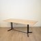 Mid-Century Italian Metal and Elm Dining Table, 1950s 1