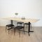 Mid-Century Italian Metal and Elm Dining Table, 1950s 3