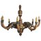 Antique Empire Carved Wood Chandelier 1