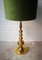 Lámpara de mesa dorada de Gebr. Leclaire & Schäfer, años 70, Imagen 8