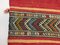 Grand Tapis Kilim Anatolien Rouge et Noir, 1950s 6