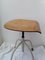 Vintage German Four-Legged Adjustable Stool, 1950s, Image 5