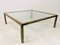 Large Vintage Brass Coffee Table, 1970s 2