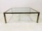 Large Vintage Brass Coffee Table, 1970s 6