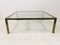 Large Vintage Brass Coffee Table, 1970s, Image 6