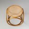 Mid-Century Bentwood and Rattan Circular Stool, 1960s, Image 4