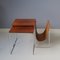 Rosewood Nesting Tables with Leather Magazine Holder from Brabantia, 1960s 2