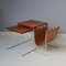 Rosewood Nesting Tables with Leather Magazine Holder from Brabantia, 1960s 3