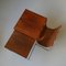Rosewood Nesting Tables with Leather Magazine Holder from Brabantia, 1960s 6