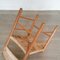 Vintage Dining Chair with Rush Seat, 1950s, Image 4