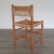 Vintage Dining Chair with Rush Seat, 1950s, Image 2