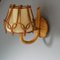 Mid-Century French Rattan Wall Lights, 1950s, Set of 2 1