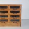 Vintage Oak Haberdashery Chest of 12 Drawers, 1930s, Image 5