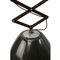 Vintage Industrial Black Enamel Scissor Ceiling Lamp, 1950s, Image 2