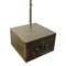 Vintage Industrial Metal & Wood Medical Box Floor Lamp, 1950s, Image 4