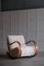 Rocking Chair en Peau de Mouton, Suède, 1950s 2