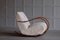 Swedish Sheepskin Rocking Chair, 1950s, Image 5