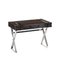 Leather Suitcase Desk on Steel Legs by Jacobo Ventura for C.A. Spanish Handicraft 1