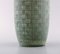 Glazed Geometric Pattern Ceramic Luna Vase from Rörstrand, 1960s 3