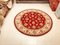 Round Vintage Hand-Made Rug, 1963 1